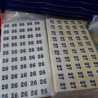 500 số Decal dán size