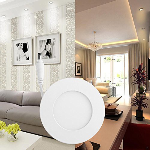 Bộ 10 đèn led âm trần siêu mỏng tròn 6w