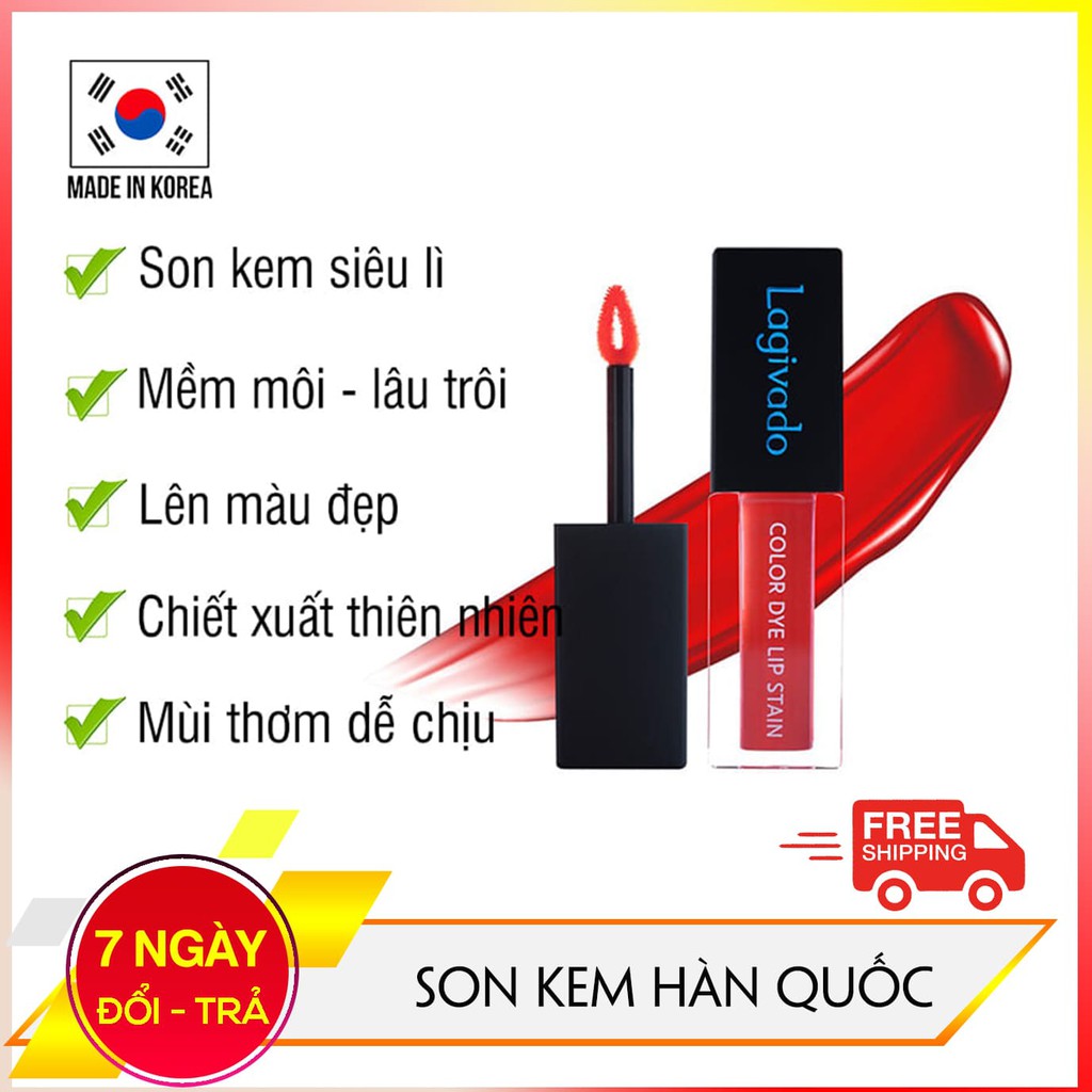 [SIÊU KHUYẾN MÃI] Son kem lì Hàn Quốc - Siêu dưỡng không làm khô môi, lên màu đẹp, mềm mịn khi sử dụng