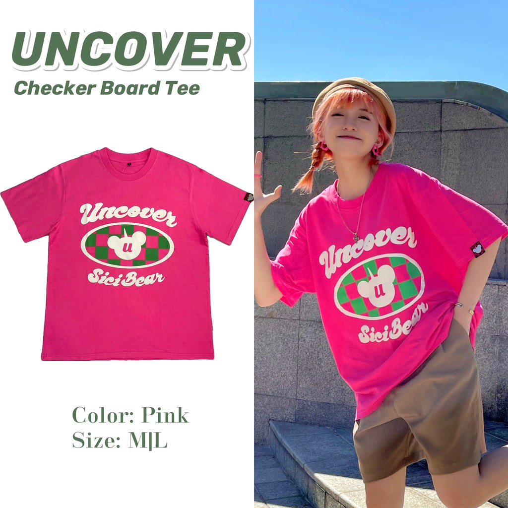 Áo Tee Checkerboard Hồng