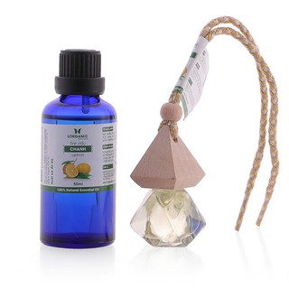 Combo tinh dầu chanh Lorganic +tinh dầu chanh Lorganic treo xe hơi, tủ áo