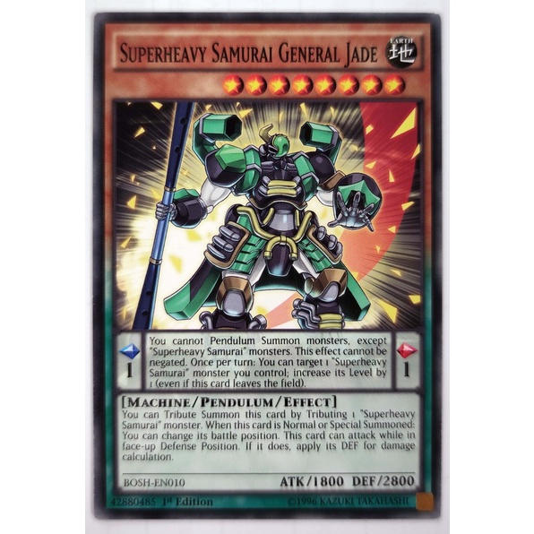 [Thẻ Yugioh] Superheavy Samurai General Jade |EN| Common (ARC-V)
