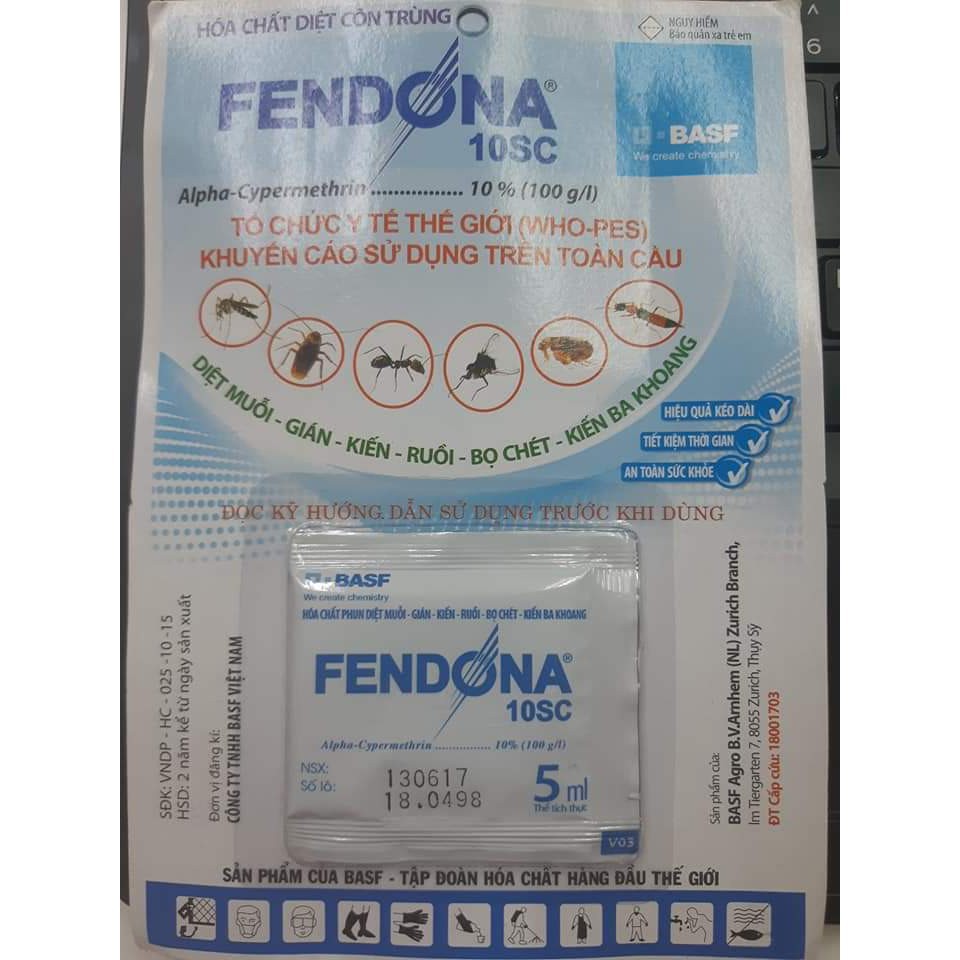 Thuốc diệt muỗi, tẩm mùng Fendona 10SC