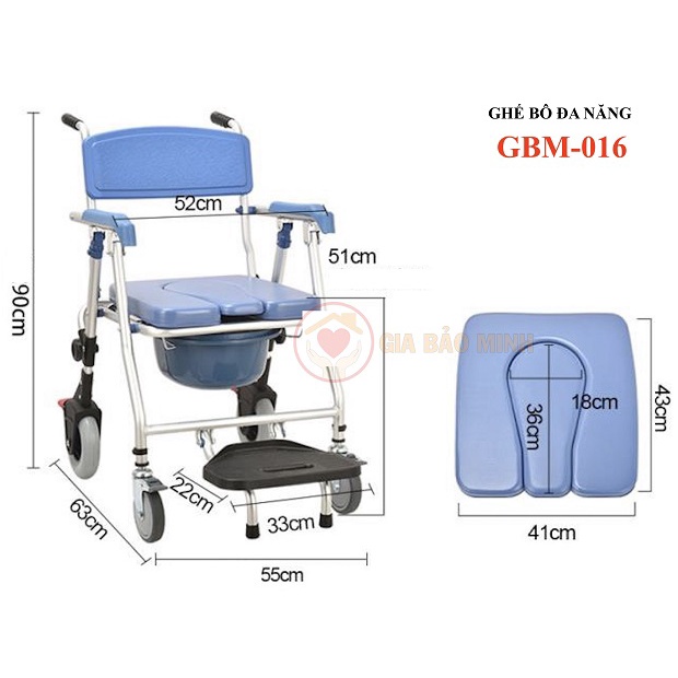 Ghế Bô Cho Người Lớn Tuổi , Người Bệnh , Ghế Bô Đa Năng - Hàng Chính Hãng