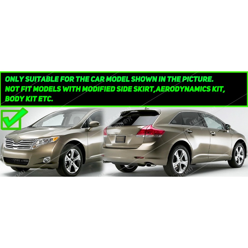 Tấm Chắn Bùn Chuyên Dụng Cho Toyota Venza Mudflaps 2009-2016 2010 2012 2013 2015