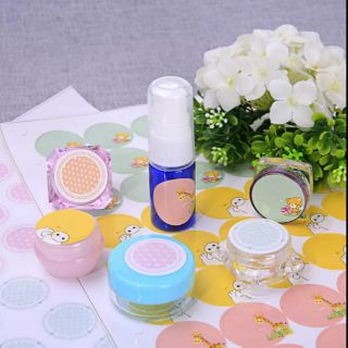 Combo 10 tấm name sticker hình thú