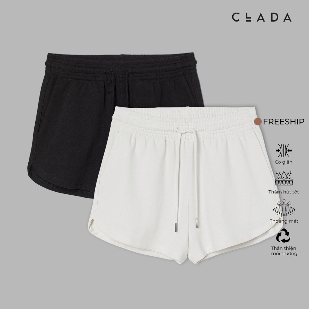 Combo 2 Quần Sweatshirt short thoải mái Cotton Organic