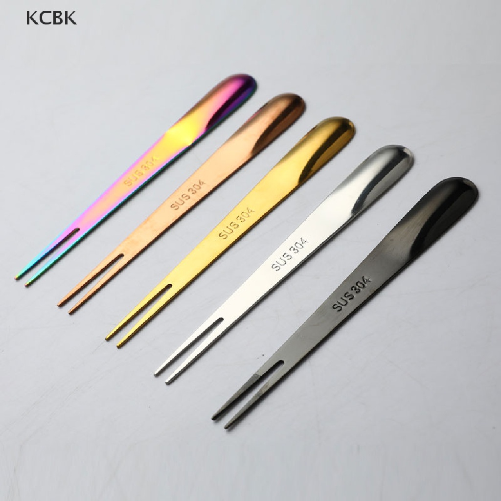 Nĩa Ăn Tráng Miệng 2 Trong 1 Bằng Thép Không Gỉ