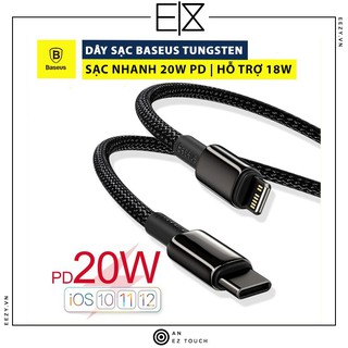 DÂY SẠC NHANH IPHONE 11 PRO MAX CHÍNH HÃNG TYPE C TO LIGHTNING PD 20W TUNGSTEN GOLD BASEUS