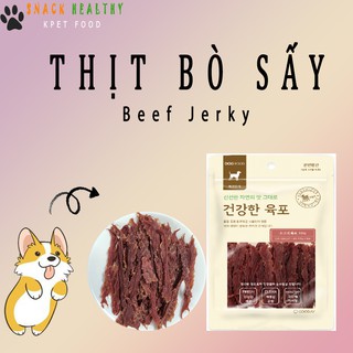 Snack thưởng cho chó Bò jerky Hàn Quốc - Beef jerky - 100g