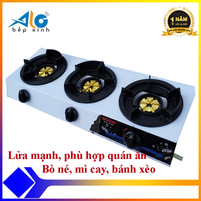 CỤM ĐÁNH LỬA Bếp ga công nghiệp Sogo 1 lò - sogo 2 lò - sogo 3 lò - sogo 4 lò - Xuất xứ Đài loan - Alo Bếp xinh