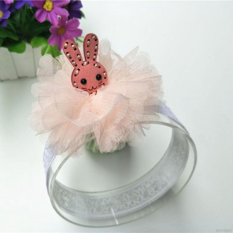 Băng Đô Vải Ren Đính Hoa Dễ Thương Cho Bé