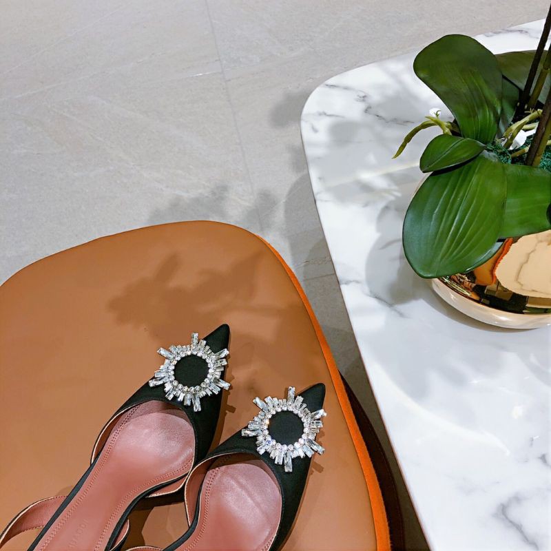 Cao gót amina muaddi da tpu 6.5Cm