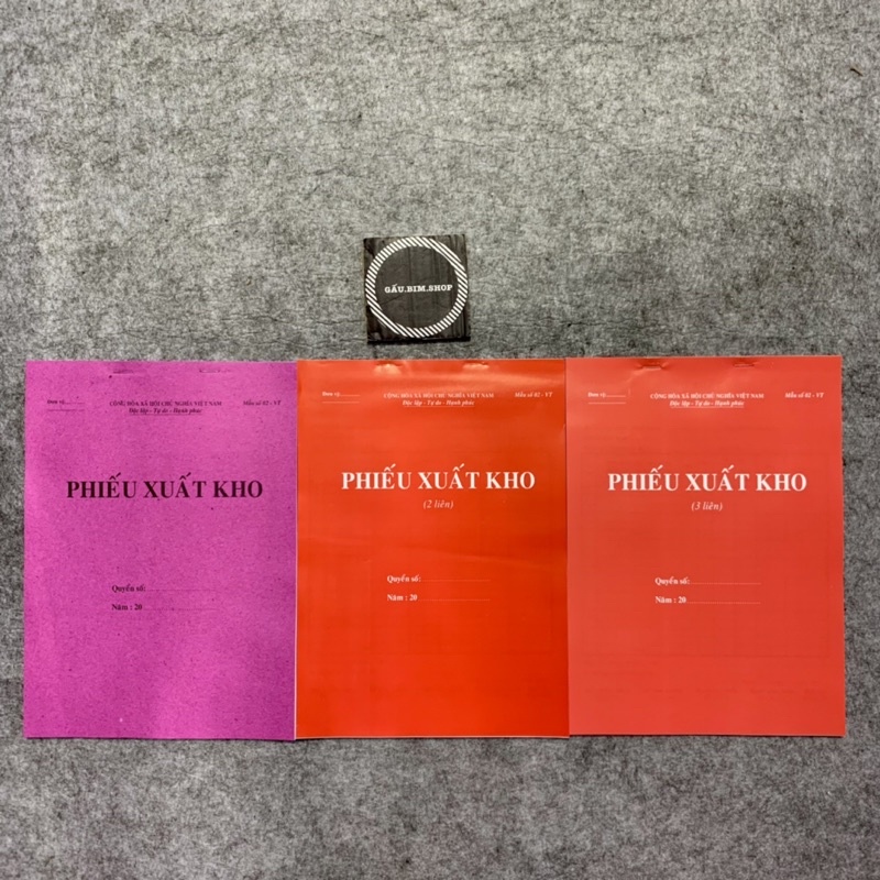 Hoá đơn bán lẻ, phiếu nhập kho, phiếu xuất kho