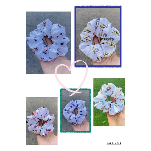 [Giá sỉ] Đồ cột tóc vãi  Scrunchies  dễ thương - Katy Shop