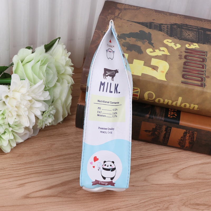 Youyo Túi Đựng Đồ Trang Điểm / Bút Chì Hình Hộp Sữa Sáng Tạo