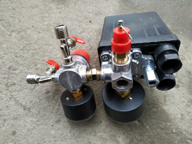 Rơ le máy nén khí 2 đồng hồ