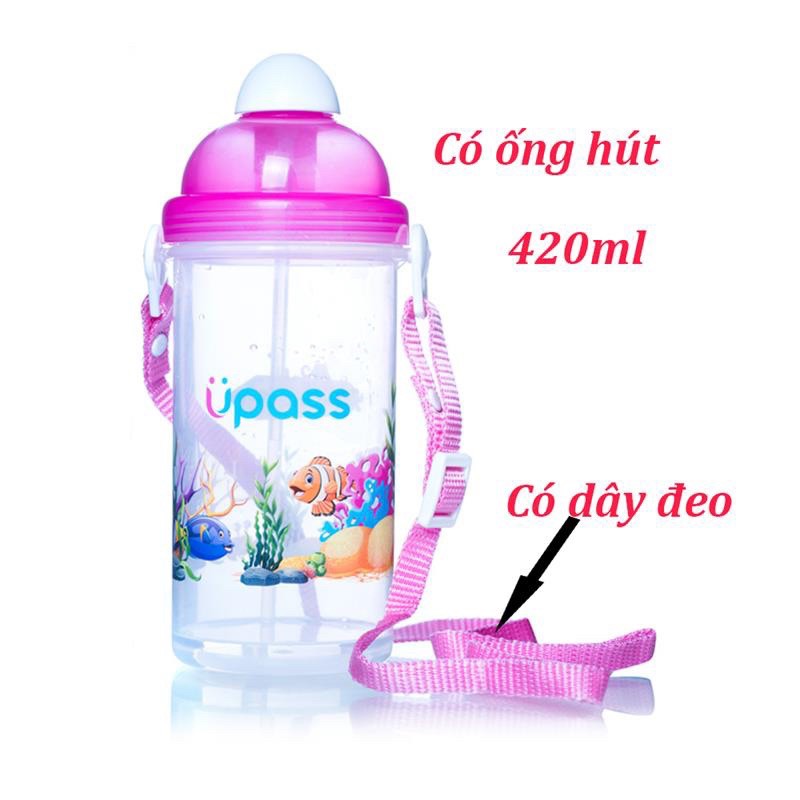 Bình uống nước cho bé 420ml Upass