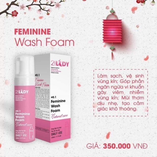 COMBO Dung dịch vệ sinh  2!LADY Magic Skin ✔ Bọt rửa + xịt thơm vùng kín