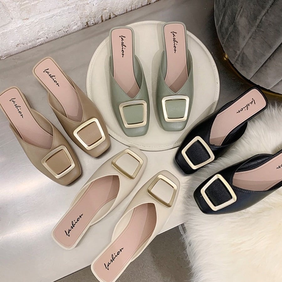 XẢ KHO - Dép sục nhựa khoá vuông cao cấp