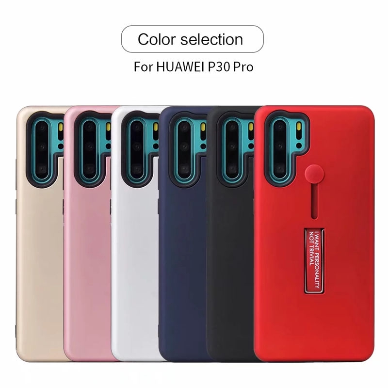 Ốp điện thoại vỏ giáp chống sốc có vòng xỏ ngón có chân đế cho HUAWEI P30 PRO P30 LITE P20 PRO P20 P10 LITE