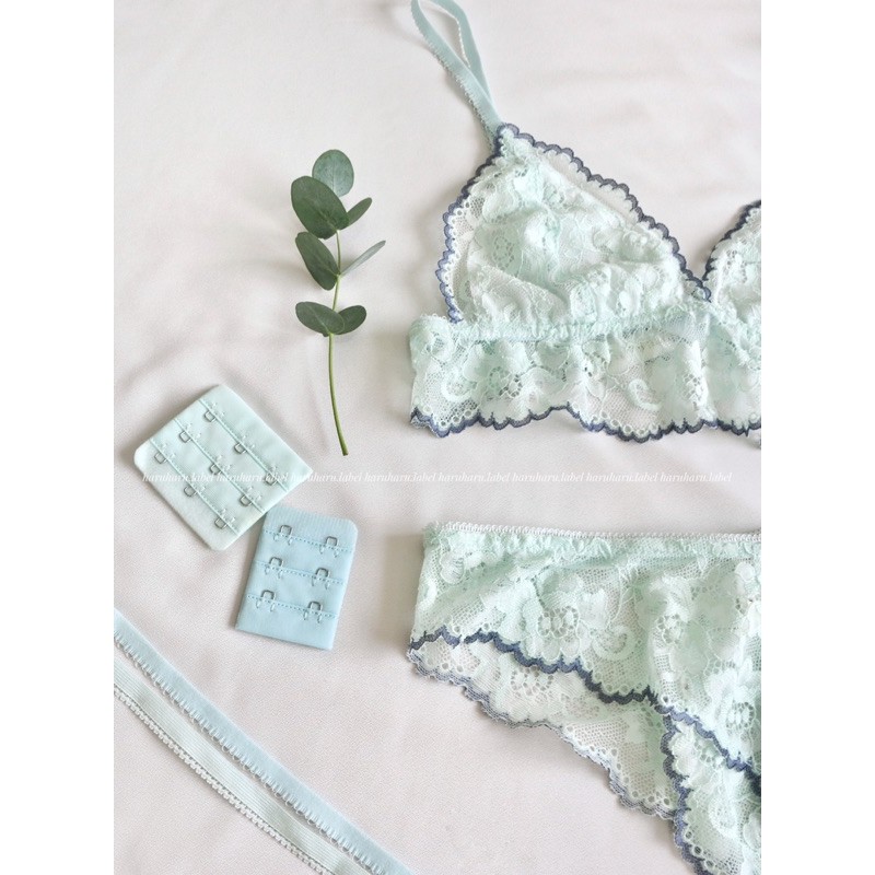 [Mã 252FASHIONSALE giảm 12% đơn 99K] Bluemint Set Bralette ren mềm mại xinh mát haruharu.label - Tự thiết kế | BigBuy360 - bigbuy360.vn