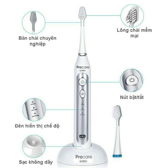 BÀN CHẢI ĐÁNH RĂNG ĐIỆN NGƯỜI LỚN KHB02