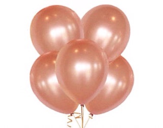 Bóng tròn nhũ gold rose size 10"