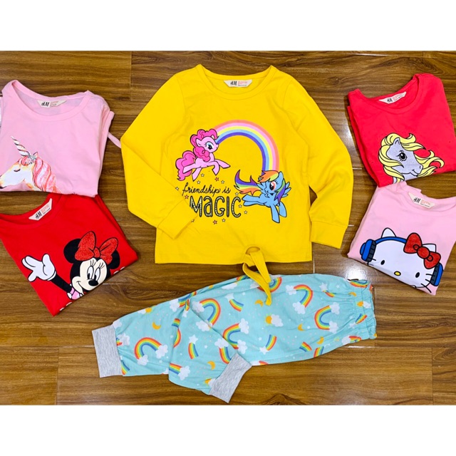 Bộ đồ cotton HM cho bé gái 20-45kg