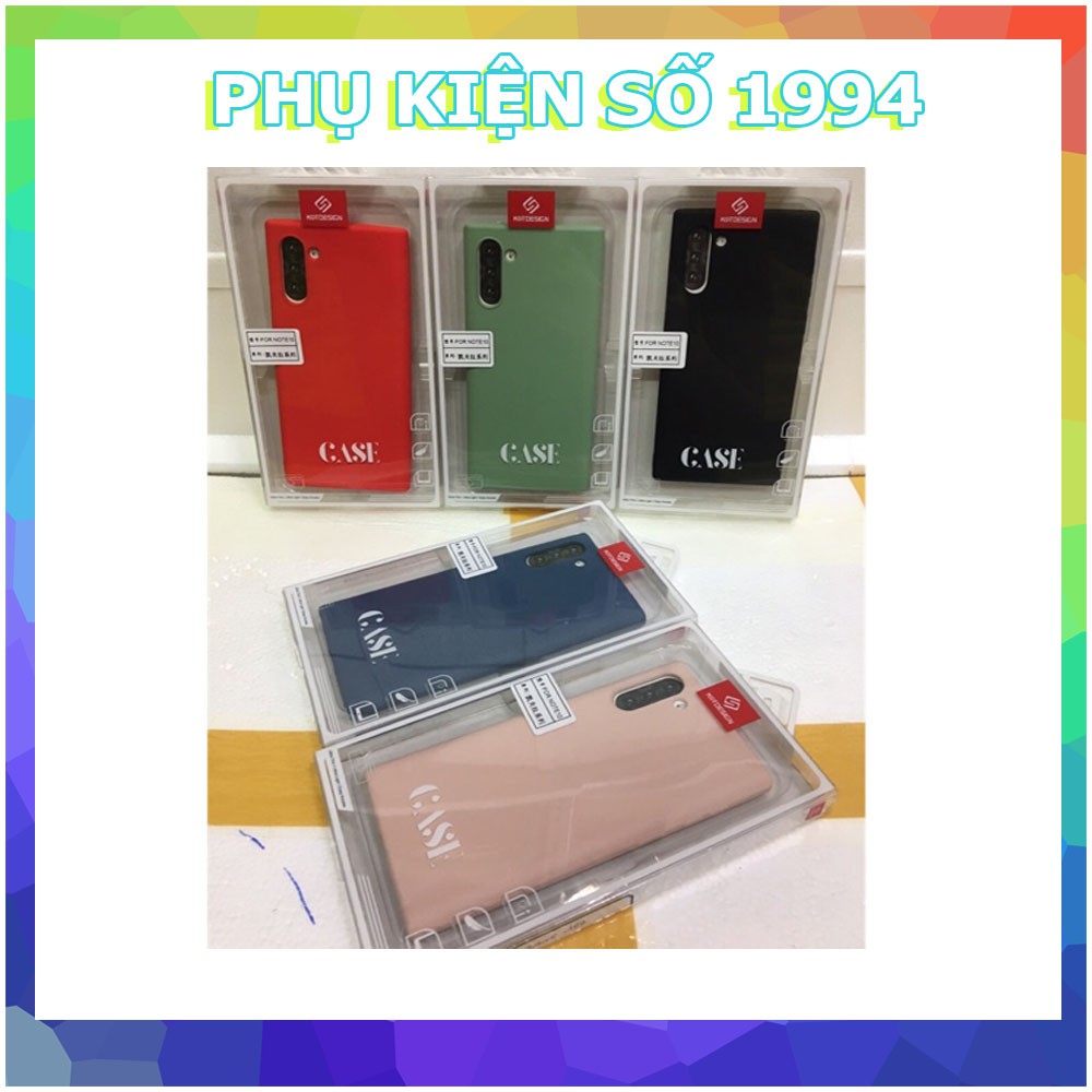 ốp silicon chống bẩn Samsung Note 10 / Note10 Pro/ Plus chính hãng KT Desing