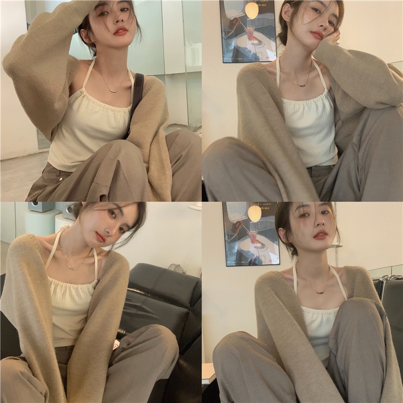 NRVP Áo KhoáC Cardigan Tay DàI Phong CáCh HàN QuốC