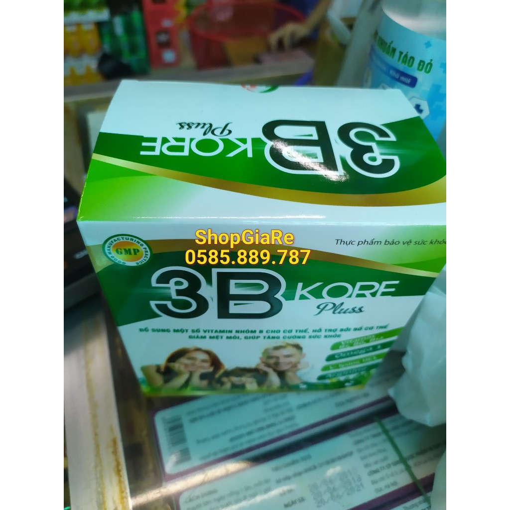 3B kore pluss bổ sung vitamin bồi bổ sức khỏe, nâng cao thể trạng, hỗ trợ kén ăn, người suy nhược, bị lao lực, mất ngủ