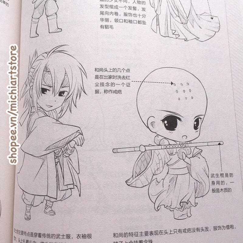 Phi Thường Đơn Giản Q - Artbook vở tranh hướng dẫn kỹ thuật vẽ tranh chibi