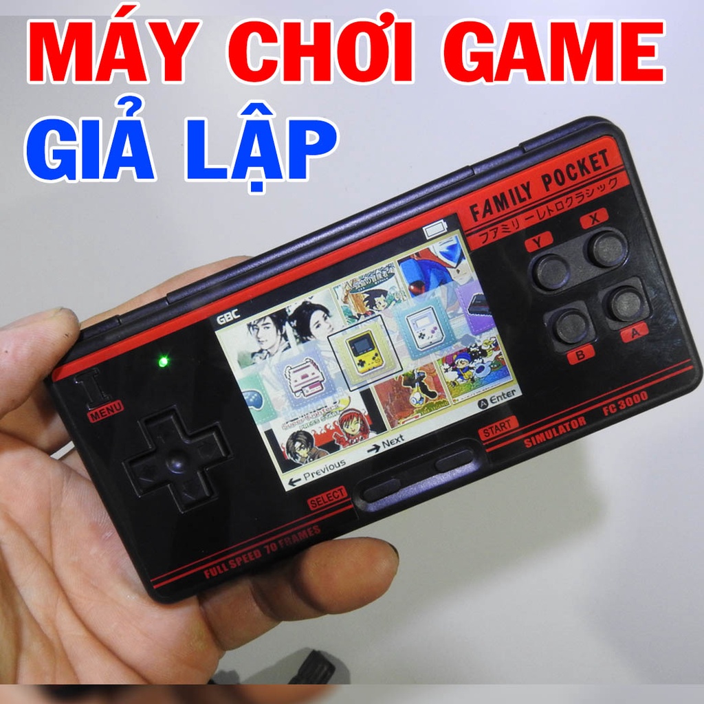 Máy chơi game giả lập Gameboy color, Gameboy và nhiều hệ game khác máy Family Pocket FC3000