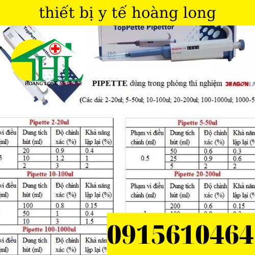 Micropipette Pipet Tự Động Dragon LAB Các Dải Từ 0.5 - 5000μl