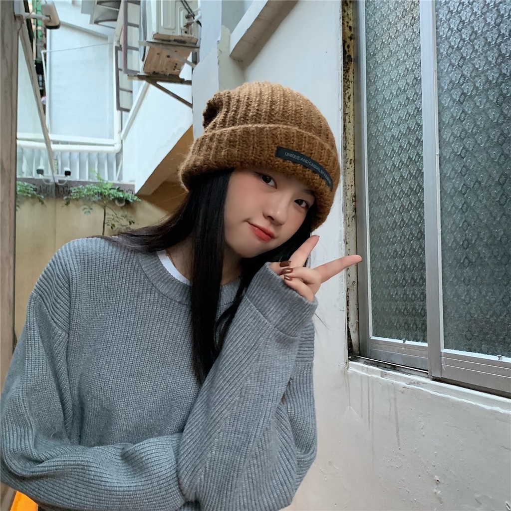 Mũ len giữ ấm thời trang mùa đông trẻ trung cho nữ
