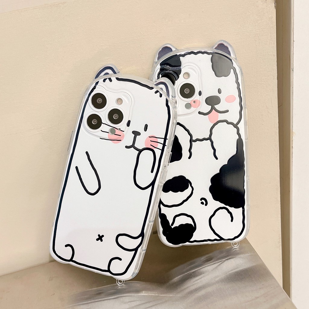 Ốp Điện Thoại TPU Chống Trầy Xước Chống Rơi Hình Cún Cưng Cho IPhone 11 13 12 Pro Max