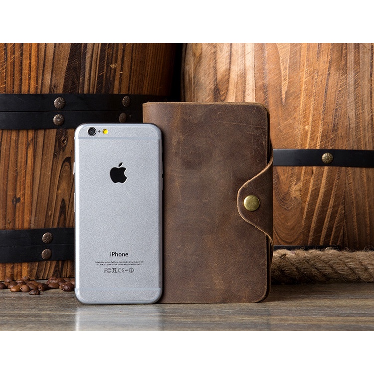 Ví da gấp thời trang có ngăn đựng thẻ dành cho namM191