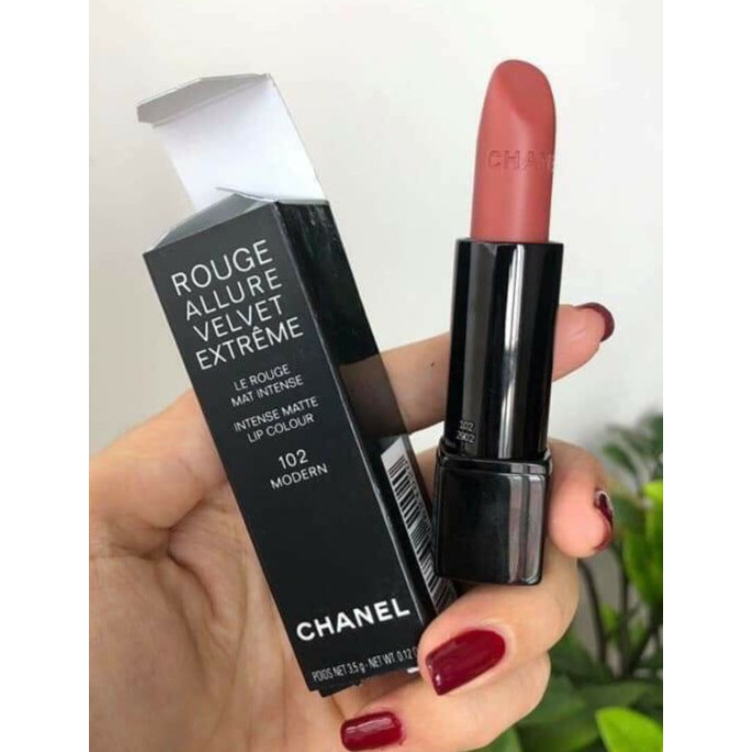 Son Chanel 102 Modern Màu Hồng Đất