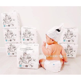 Bỉm Momo Rabbit Hàn Quốc cho bé size S50 dán/M44 dán/ L40 dán/  XL36 dán.