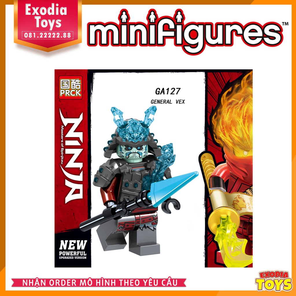 Xếp hình Migfigure nhân vật hoạt hình Ninjago Season 11 - Đồ Chơi Lắp Ghép Sáng Tạo - PRCK GA123-130