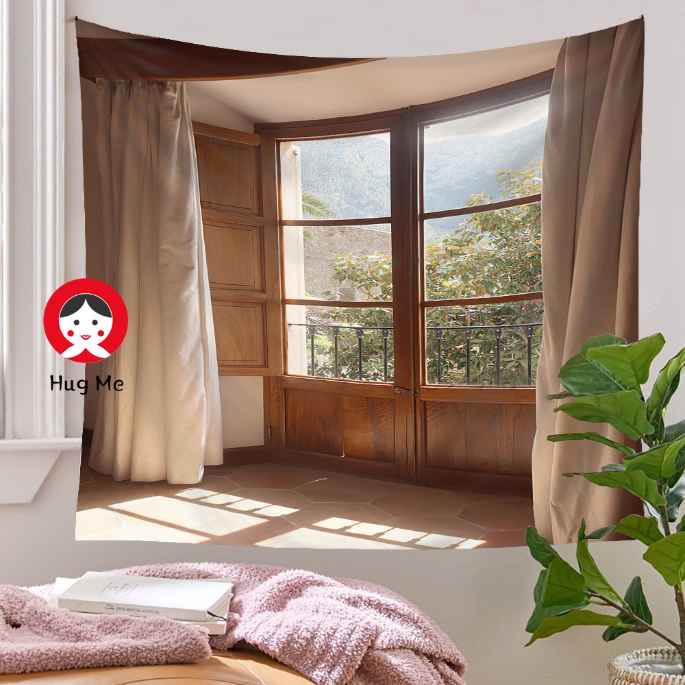 Tranh treo tường hình cửa sổ phong cách Bohemian