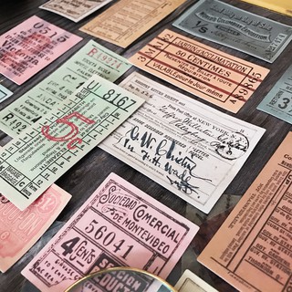 Sticker ticket phong cách Tim Holtz