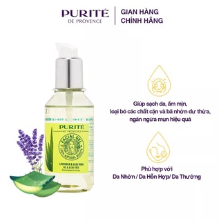 Gel rửa mặt purite thiên nhiên hoa oải hương và nha đam 110g