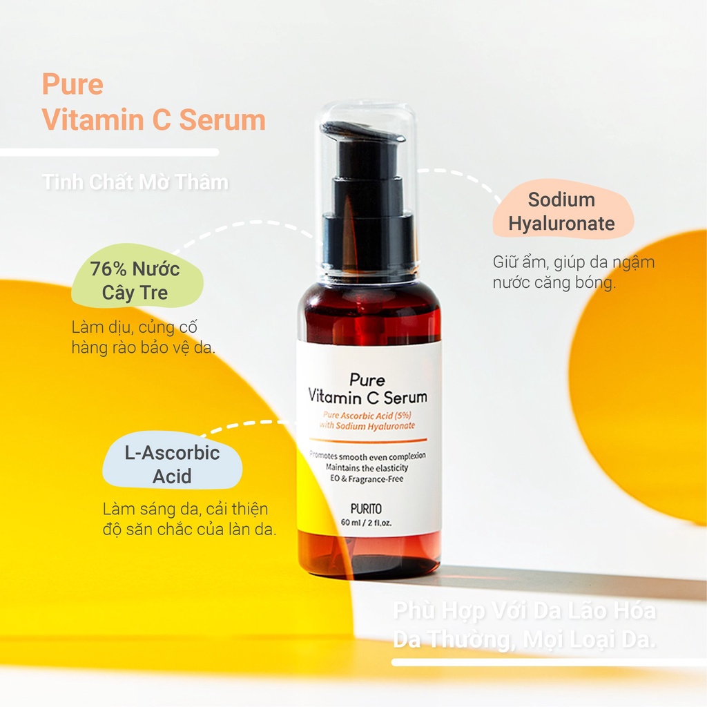 Tinh chất vitamin C Purito Pure Vitamin C Serum 60ml