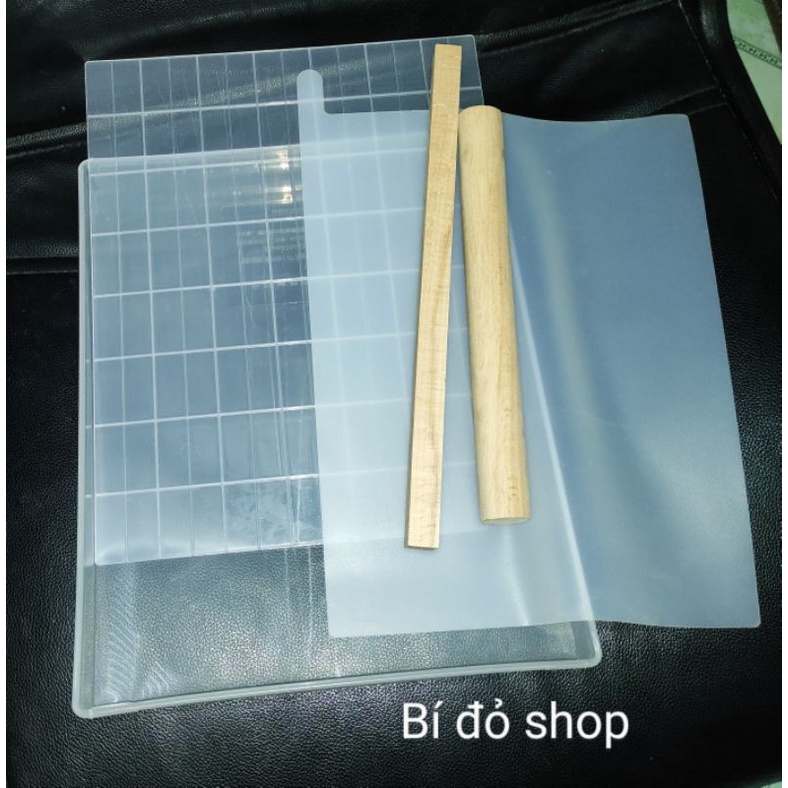 Bộ KHUÔN làm KẸO Nougat ĐẾ RỜI size to 112 viên