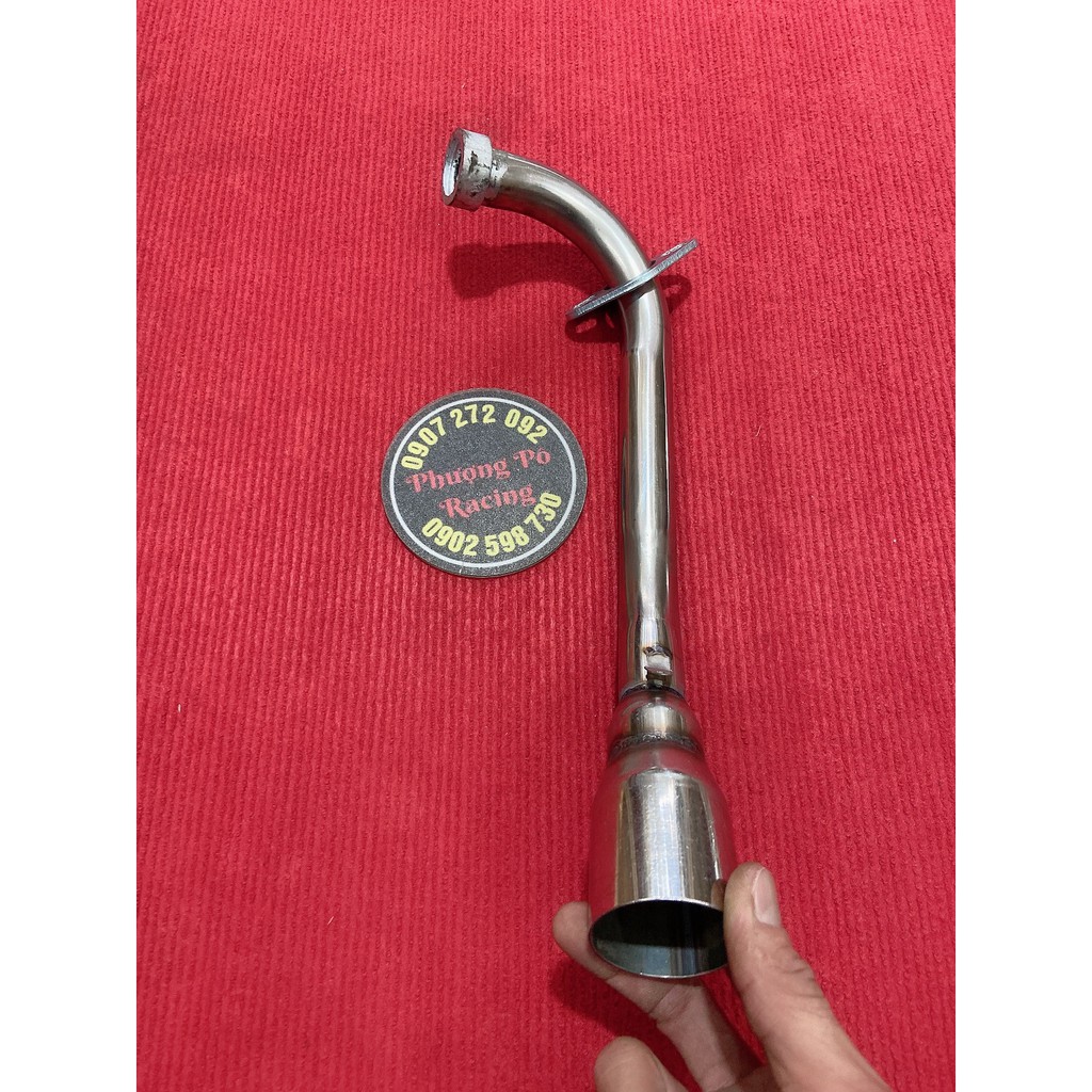 Cổ pô inox gắn lon 27 & 32mm x 51mm cho Mio /Nouvo 1 2 3