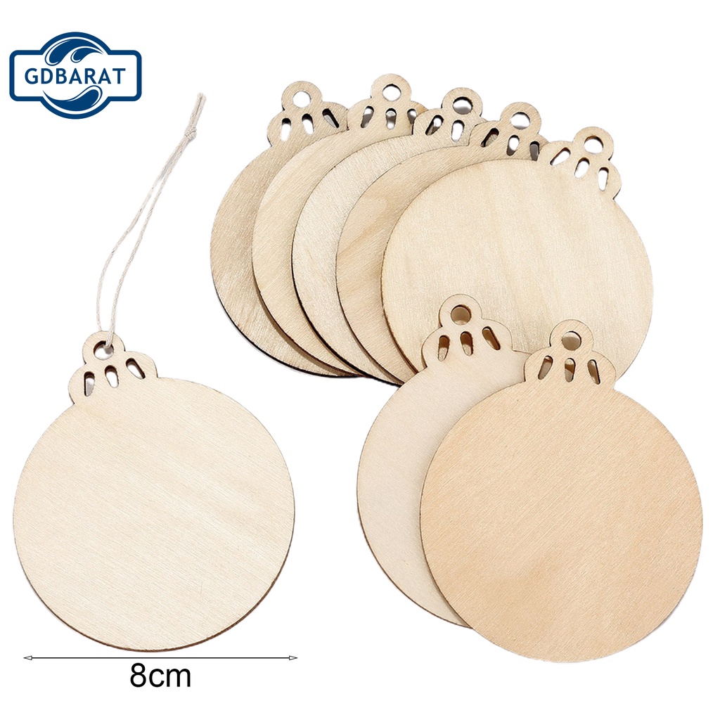 Phụ kiện treo trang trí cây thông Noel bằng gỗ độc đáo DIY