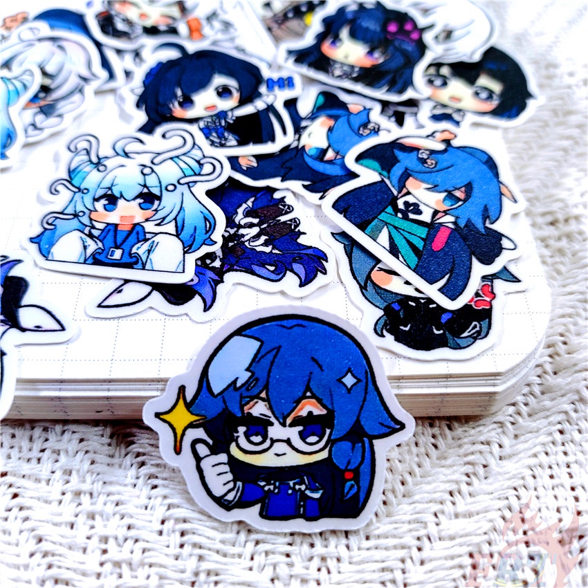 ★★★ Sticker Dán Trang Trí Nhật Ký Mini Honkai Impact Q-1 ★★★ Set 48 Miếng Dán Trang Trí Album Thời Trang DIY