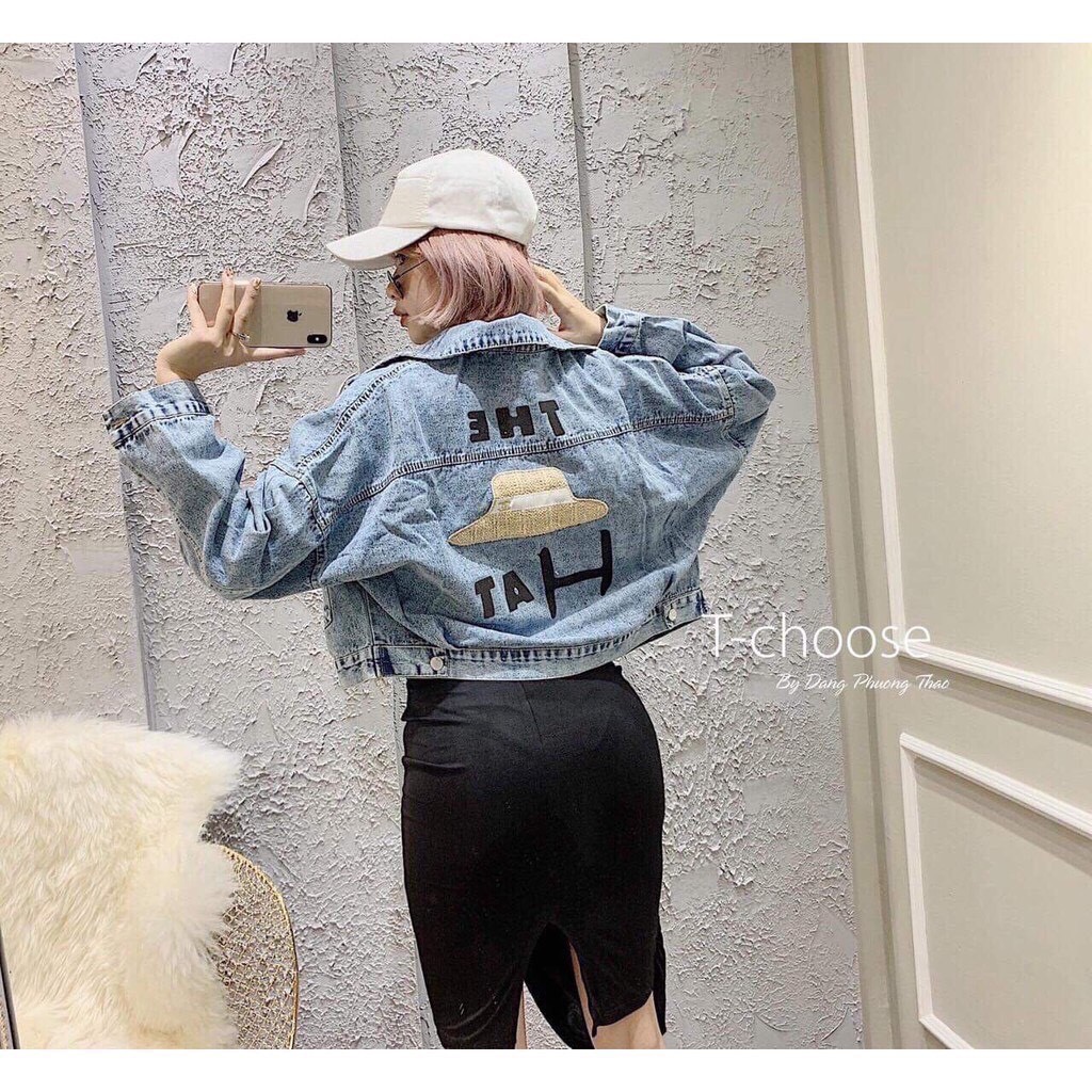 Áo khoác jean nữ bo lưng hàng đẹp mới về | BigBuy360 - bigbuy360.vn